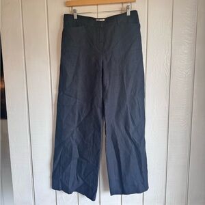 Emporio Armani Linen Blend Black Pants